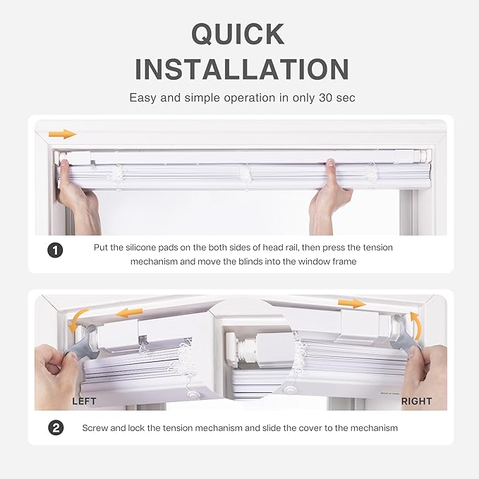 Drill-Free Multifunctional Adjustable Blinds
